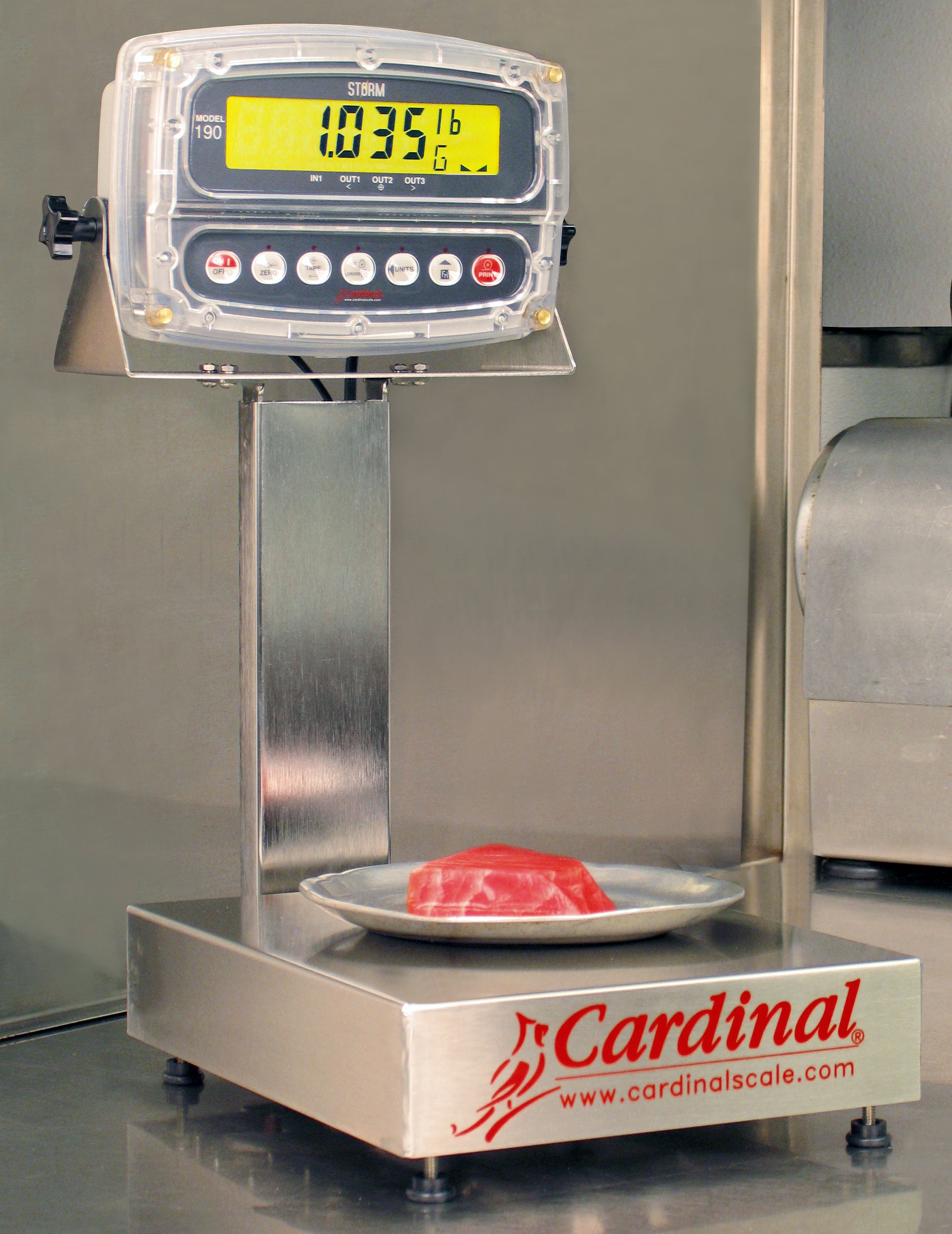 EB borðvog í notkun við matvælavinnslu